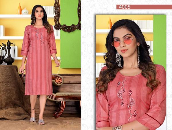 Beauty Heart Beat Heavy Rayon Embroidery Kurti Collection